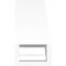 Ekena Millwork 3-in. W x 6-in. D x 6-in. H Baker Architectural Grade PVC Knee Brace BRCP03X06X06BKR - alternate 3